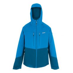 Męska Kurtka Ocieplana Highton Stretch Padded Jacket. Niebieskie kurtki sportowe męskie Regatta, m, bez wzorów, z puchu, trekkingowe. Za 228.99 zł.