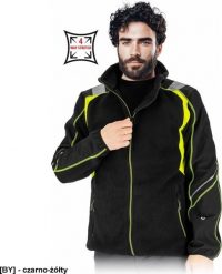 LH-TAYGER Bluza ochronna męska stójka dzianina polar 100% 2 kieszenie rękawy wykończone lamówką pasy odblaskowe softshell 4-kierunkowy stretch 100% p. Brązowe bluzy męskie Reis, l, bez wzorów, z dzianiny, bez kaptura. Za 112.10 zł.