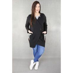 Czarna bluza kurtka dresowa casual MODA XXL. Bluzy damskie marki Moda Size Plus Iwanek. W wyprzedaży za 99.00 zł.
