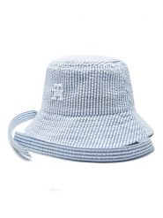 Tommy Hilfiger Kapelusz AU0AU01675 Błękitny. Niebieskie rękawiczki dziecięce Tommy Hilfiger, bez wzorów, z materiału. Za 209.99 zł.