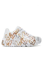 Skechers Sneakersy Uno Lite-Metallic Love 314067L/WTGD Biały. Białe buty sportowe dziewczęce Skechers, bez wzorów, ze skóry, bez zapięcia. Za 199.99 zł.