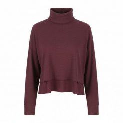 American Eagle Outfitters Damski Sweter Burgund Krótki Oversize. Czerwone swetry damskie Erima, s, bez wzorów, z elastanu, klasyczne, bez kołnierzyka, bez ramiączek, długie, bez kaptura. Za 267.99 zł.