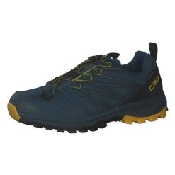 Buty trailowe męskie CMP ATIK WP - Easy Lace. Niebieskie buty sportowe męskie CMP, bez zapięcia, do biegania. W wyprzedaży za 269.99 zł.