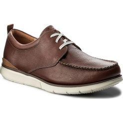 Półbuty CLARKS - Edgewood Mix 261337907 Mahogany Leather. Brązowe półbuty na co dzień męskie Clarks, z materiału. W wyprzedaży za 259.00 zł.