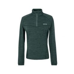 Damski top treningowy 1/4 z zamkiem błyskawicznym Regatta Yonder II. Zielone bluzy sportowe damskie Regatta, bez wzorów, bez kaptura. Za 198.50 zł.