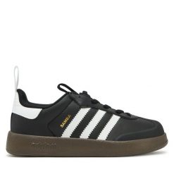 Sneakersy adidas. Czarne trampki i tenisówki chłopięce Adidas, bez wzorów, bez zapięcia. Za 179.99 zł.