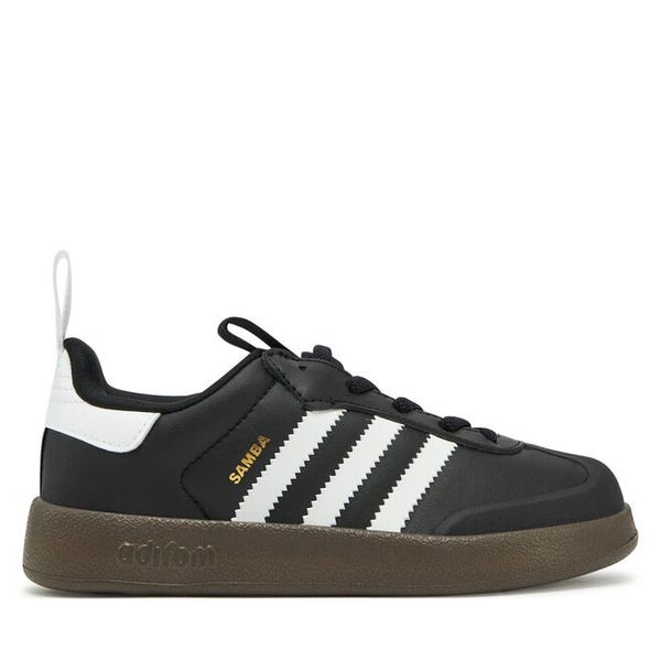 Sneakersy adidas. Czarne trampki i tenisówki chłopięce Adidas, bez wzorów, bez zapięcia. Za 179.99 zł.