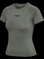 Hummel hmlPRIMA W T‑SHIRT S/S – dopasowany krój, elastyczny materiał. Szare t-shirty damskie Hummel, l, bez wzorów, z elastanu, bez kołnierzyka. Za 144.33 zł.
