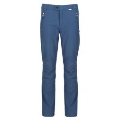 Spodnie trekkingowe męskie Highton Winter ocieplane. Niebieskie spodnie materiałowe męskie Regatta, na lato, m, bez wzorów, z elastanu, trekkingowe. Za 170.80 zł.