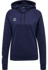 Damska bawełniana bluza z kapturem Hummel Move Grid. Niebieskie bluzy damskie Hummel, l, bez wzorów, z bawełny, z kapturem, na fitness i siłownię. Za 236.95 zł.