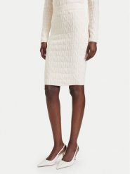 Marciano Guess Spódnica ołówkowa G6BD15 Z1932 Beżowy jasny Slim Fit. Brązowe spódnice damskie Marciano Guess, xs, z aplikacjami, z syntetyku, ołówkowe. Za 589.99 zł.