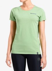 Koszulka wspinaczkowa damska La Sportiva Moon Rock T-Shirt. Zielone t-shirty damskie La Sportiva, xs, bez wzorów, z bawełny, eleganckie, bez kołnierzyka. Za 163.79 zł.