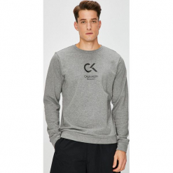 Calvin Klein Performance - Bluza. Szare bluzy męskie marki Calvin Klein Performance, z nadrukiem, z bawełny. Za 269.90 zł.
