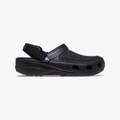 Chodaki męskie Crocs Yukon Vista II LR Clog. Czarne klapki męskie Crocs, sportowe. Za 384.43 zł.