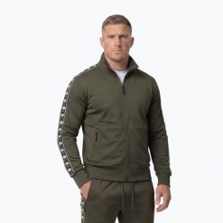 Bluza męska Pitbull Track Jacket Powers. Zielone bluzy męskie PITBULL, m, bez wzorów, z elastanu, bez kaptura. Za 269.99 zł.