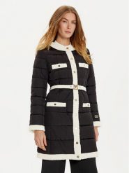 Marciano Guess Płaszcz zimowy Cecilia 4BGL47 7127A Czarny Regular Fit. Czarne płaszcze damskie Marciano Guess, na zimę, z aplikacjami, z syntetyku, bez kaptura. Za 1,119.00 zł.