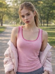 Wiskozowa bluzka na ramiączkach - różowy. Czerwone bluzki damskie Sinsay, l, bez wzorów, z wiskozy, bez kołnierzyka, bez ramiączek. Za 29.99 zł.