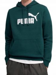 Bluza na co dzień Męska Puma Z Kapturem Kangurka Bawełniana Sportowa Dresy. Zielone bluzy męskie Puma, l, bez wzorów, z bawełny, z kapturem. Za 159.00 zł.