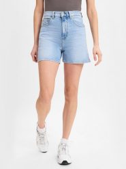 Tommy Jeans Szorty Kobiety Bawełna niebieski, 26. Niebieskie szorty damskie Tommy Jeans, na lato, bez wzorów, z bawełny, eleganckie. Za 229.95 zł.