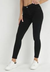 Czarne Jeansy Skinny z Regularnym Stanem Ingas. Czarne jeansy damskie Born2be. Za 74.99 zł.