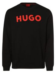 HUGO bluza nierozpinana Mężczyźni Materiał dresowy czarny, L. Czarne bluzy męskie Hugo, l, bez wzorów, z dresówki, bez kaptura. Za 449.95 zł.