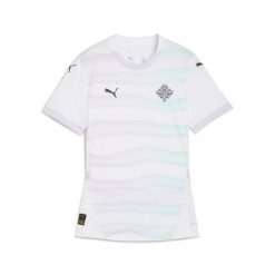 Damska koszulka wyjazdowa reprezentacji Islandii kobiet 2025 PUMA. Białe koszulki sportowe damskie Puma, xl, bez wzorów, sportowe, bez kołnierzyka. Za 419.00 zł.