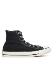 Converse Trampki Chuck Taylor All Star Gingham A13661C Czarny. Czarne trampki i tenisówki damskie Converse, bez wzorów, z materiału, retro, bez zapięcia. Za 239.99 zł.