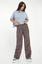 Spodnie damskie z szerokimi nogawkami PESERICO. Legginsy damskie Peserico, bez wzorów. Za 2,349.00 zł.