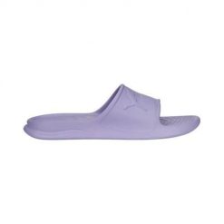 Klapki basenowe damskie Puma Popcat 20 Injex. Fioletowe klapki damskie Puma, bez wzorów, z materiału, sportowe, bez obcasa. Za 88.99 zł.