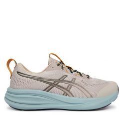 Buty do biegania Asics. Brązowe buty sportowe męskie Asics, bez zapięcia, do biegania. Za 459.99 zł.