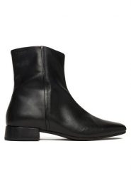 Vagabond Shoemakers Botki Mona 5955-001-20 Czarny. Czarne botki damskie Vagabond Shoemakers, ze skóry, bez obcasa, na płaskiej podeszwie, bez zapięcia. Za 609.99 zł.