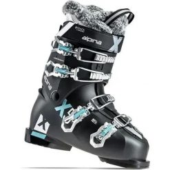 Buty narciarskie ALPINA X5L, Czarny/Niebieski, Damskie. Czarne obuwie sportowe damskie Alpina, bez wzorów, narciarskie. W wyprzedaży za 800.00 zł.