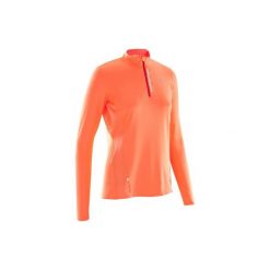 Koszulka RUN DRY+ ZIP. Czarne t-shirty damskie KALENJI. Za 49.99 zł.
