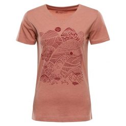 Koszulka damska Alpine Pro Grema 2. Brązowe t-shirty damskie Alpine Pro, xl, bez wzorów, z bawełny, klasyczne, bez kołnierzyka. Za 166.50 zł.