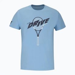 Koszulka męska Babolat Drive Cotton. Niebieskie koszulki sportowe męskie BABOLAT, na lato, l, bez wzorów, z bawełny, bez kołnierzyka, bez ramiączek, tenisowe. Za 87.99 zł.