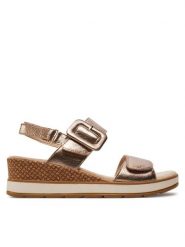 Caprice Sandały 9-28753-42 Brązowy. Brązowe sandały damskie Caprice, bez wzorów, ze skóry, bez obcasa, na koturnie, bez zapięcia. Za 220.99 zł.