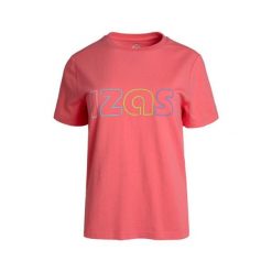 Damski podstawowy koszulka sportowa YALE W. Czerwone koszulki sportowe damskie IZAS, m, bez wzorów, bez kołnierzyka, bez ramiączek, trekkingowe. Za 139.09 zł.