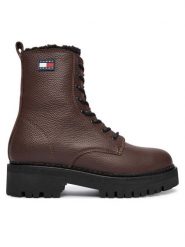 Tommy Jeans Trapery Tjw Urban Laceup Boot Wl EN0EN02906 Brązowy. Brązowe śniegowce i trapery damskie Tommy Jeans, z jeansu. Za 639.99 zł.