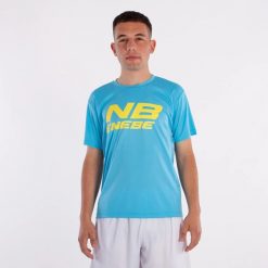 Koszulka Enebe Zircon. Niebieskie koszulki sportowe męskie ENEBE, bez wzorów, bez kołnierzyka, bez ramiączek. Za 157.99 zł.