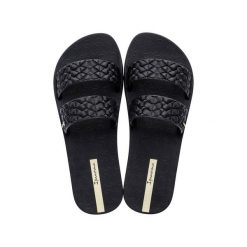 Klapki basenowe damskie Ipanema Renda II Fem. Czarne obuwie sportowe damskie Ipanema, bez wzorów, z materiału. Za 175.00 zł.