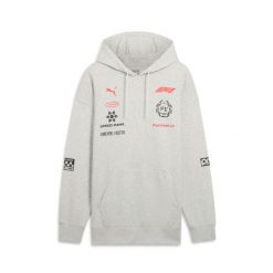 Bluza z kapturem Puma F1 Racing. Szare bluzy męskie Puma, bez wzorów, z kapturem, do biegania. W wyprzedaży za 322.10 zł.