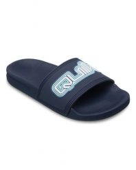 Sandały wsuwane dla Chłopcy RIVI Czarny. Niebieskie sandały chłopięce Quiksilver, z gumy, bez zapięcia. Za 149.99 zł.