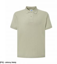 JHK Męskie polo z krótkim rękawem 100% stabilizowana bawełna, zielony blady S. Zielone koszulki polo męskie JHK, m, bez wzorów, z bawełny, bez ramiączek. Za 27.74 zł.