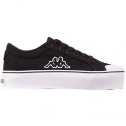 Buty Kappa Boron Low Pf czarno-białe 243162 1110 czarne. Czarne trampki i tenisówki damskie bez wzorów, klasyczne, bez zapięcia. Za 177.70 zł.