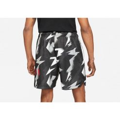 Spodenki męskie nike air jordan jumpman air printed mesh shorts black. Czarne krótkie spodenki sportowe męskie Nike, m, bez wzorów, z meshu, do biegania. Za 229.00 zł.