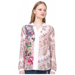 Desigual Koszula Damska Etien L Wielokolorowy. Szare koszule damskie Desigual. W wyprzedaży za 290.00 zł.