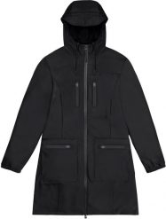 Kurtka unisex Rains Black. Czarne kurtki męskie Rains, m, bez wzorów, bez kaptura. Za 936.49 zł.