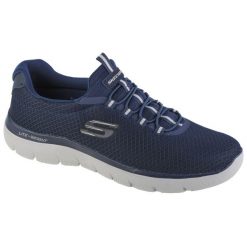 Buty sportowe Sneakersy męskie, Skechers Summits. Niebieskie buty sportowe męskie Skechers, z dzianiny, bez zapięcia. Za 259.00 zł.