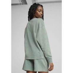 Bluza sportowa damska Puma Class Comfort Washed Tr. Zielone bluzy sportowe damskie Puma, s, bez wzorów, bez kaptura, do biegania. Za 192.99 zł.