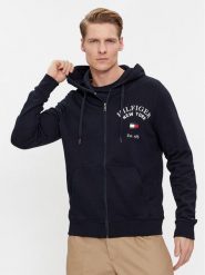 Tommy Hilfiger Bluza Arched Varsity MW0MW33644 Granatowy Regular Fit. Niebieskie bluzy męskie Tommy Hilfiger, m, bez wzorów, z bawełny, bez kaptura. Za 329.99 zł.